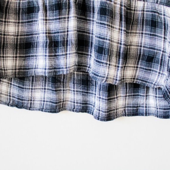 ABERCROMBIE peplum plaid button-up shirt - Picture 6 of 7